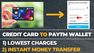 How to add money in paytm through credit card without charges | credit card to wallet transfer free💳