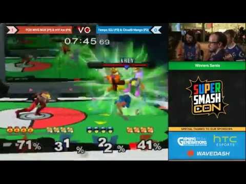 SSC 2016 SSBM Doubles - FOX MVG Mew2king & mYi Ice Vs. C9 Mango & Tempo | S2J - Melee Winners Semis