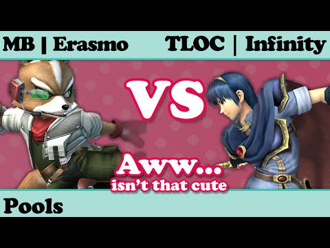 AITC Melee - MB | Erasmo (Fox) vs TLOC | Infinity (Marth, Peach) - Pools