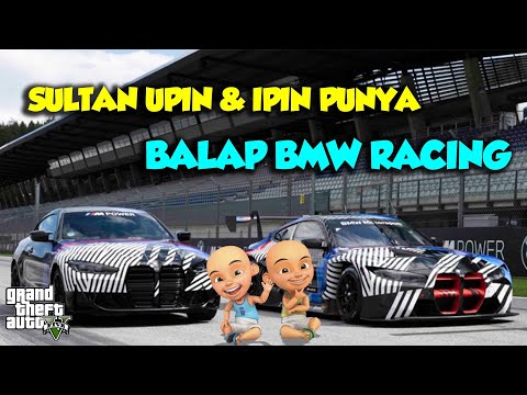 Sultan Upin Ipin Punya Mobil Balap BMW RACING MANTAP - GTA V Upin Ipin Episode Spesial 233