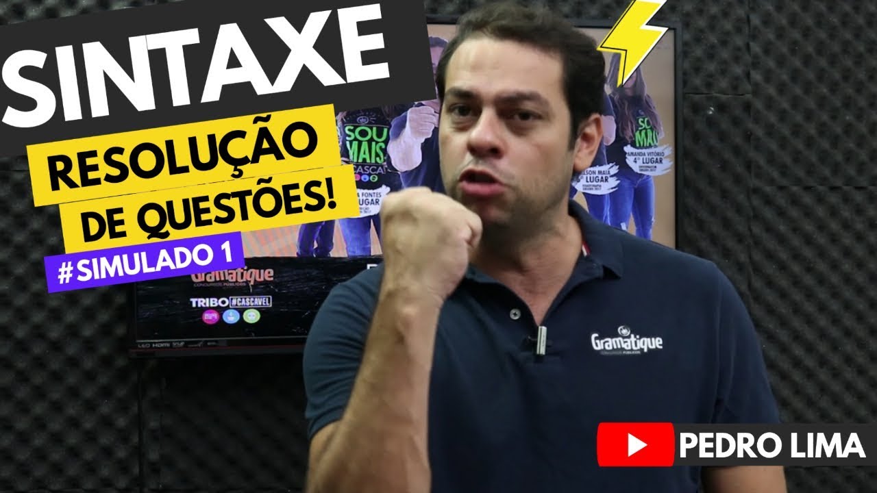 ⚡SINTAXE - RESOLUÇÃO DE QUESTÕES | #simulado1