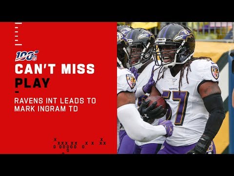 Ravens Easy INT Sets Up 4-Yd Mark Ingram TD