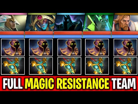 MAGIC RESISTANCE TEAM..!! Epic Teamwork 5 Man HoD + Holy Locket by Goodwin 7.27 | Dota 2