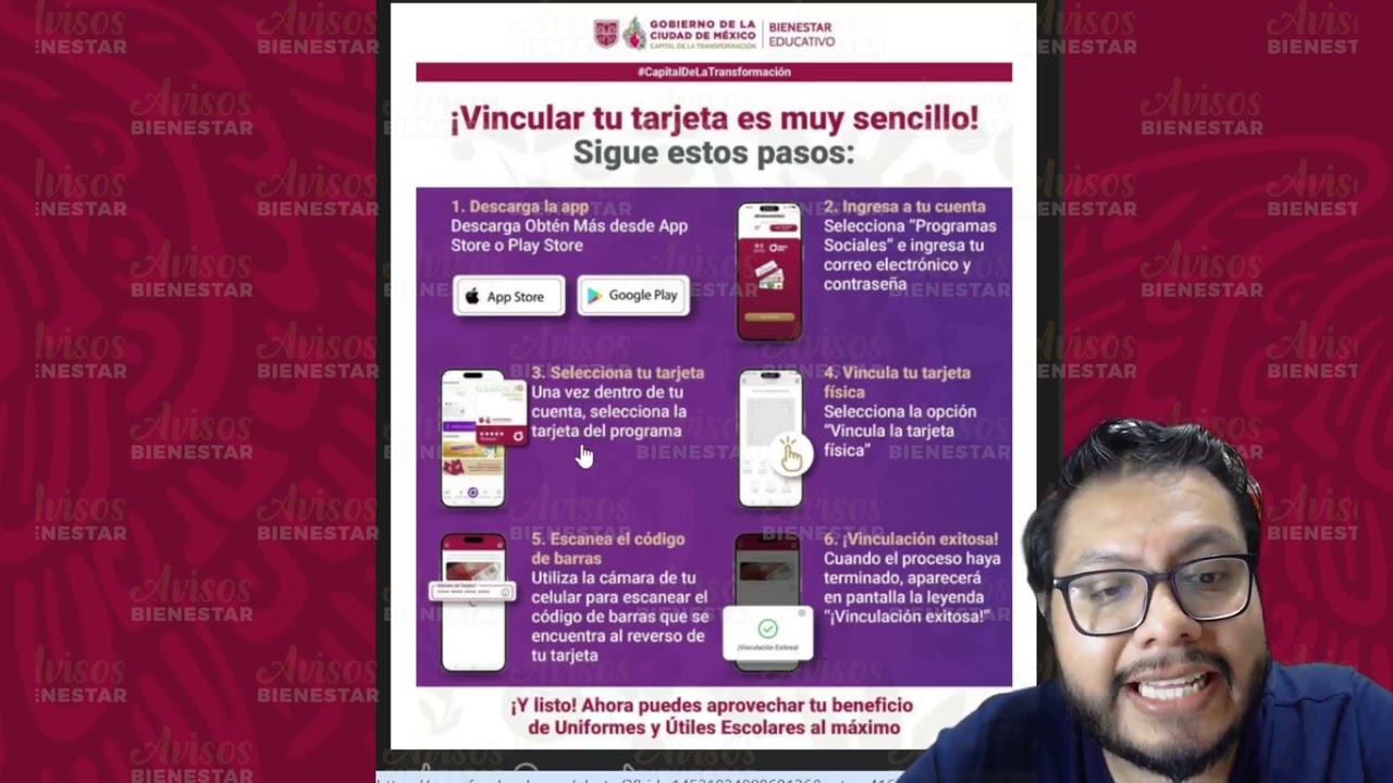 ¡PASOS PARA VINCULAR TU TARJETA! de uniformes y útiles escolares de nivel secundaria