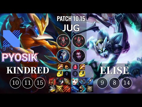 DRX Pyosik Kindred vs Elise Jungle - KR Patch 10.15