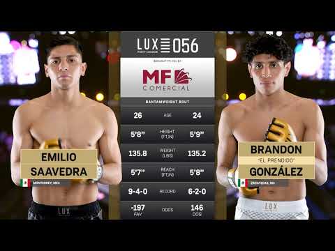 Emilio Saavedra vs Brandon “El Prendido” González | Sumisión (Mataleón) | LUX Fight League 056