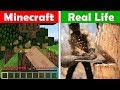 PUNCHING TREES IN REAL LIFE Minecraft Vs Real Life Animation