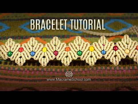 Macramé Double Wave Bracelet Beautiful Blue Danube by Strauss