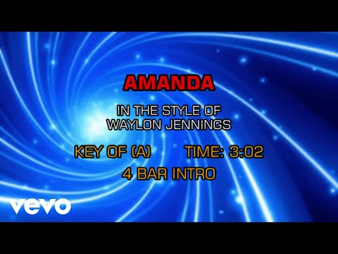 Waylon Jennings - Amanda (Karaoke)