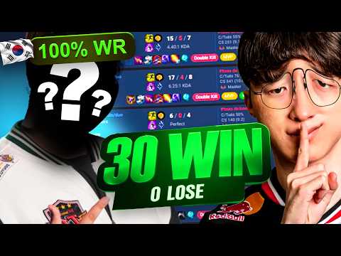 🔥CE JOUEUR A 100% WINRATE : 30 WIN - 0 LOSE EN CORÉE ! (LE CHAMPION POUR 1v9 vs Presque Faker)