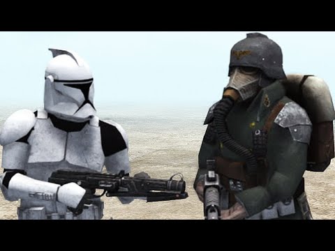 STAR WARS vs WARHAMMER 40K: Clone Troopers vs Death Korps of Krieg - Men of War: Assault Squad 2