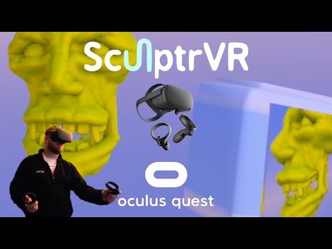 SculptrVR - Oculus Quest - Sculpting a Humanoid Face in Virtual Reality