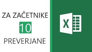 Excel za začetnike 10 - Preverjanje 2