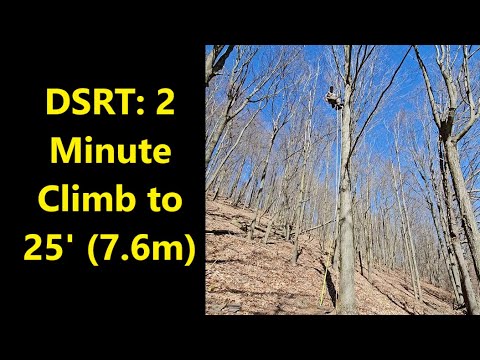 DSRT: 2 Minute  Climb to 25' (7.6m), Tree Climbing Demonstration