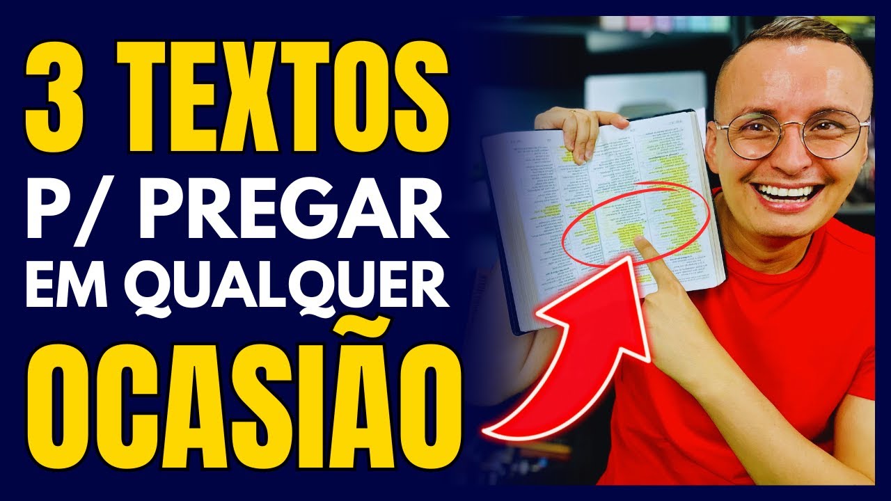 3 VERSÍCULOS FÁCEIS DE PREGAR EM QUALQUER OCASIÃO (COPIA E COLA)