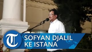 Sofyan Djalil Datangi Istana dengan Kemeja Putih