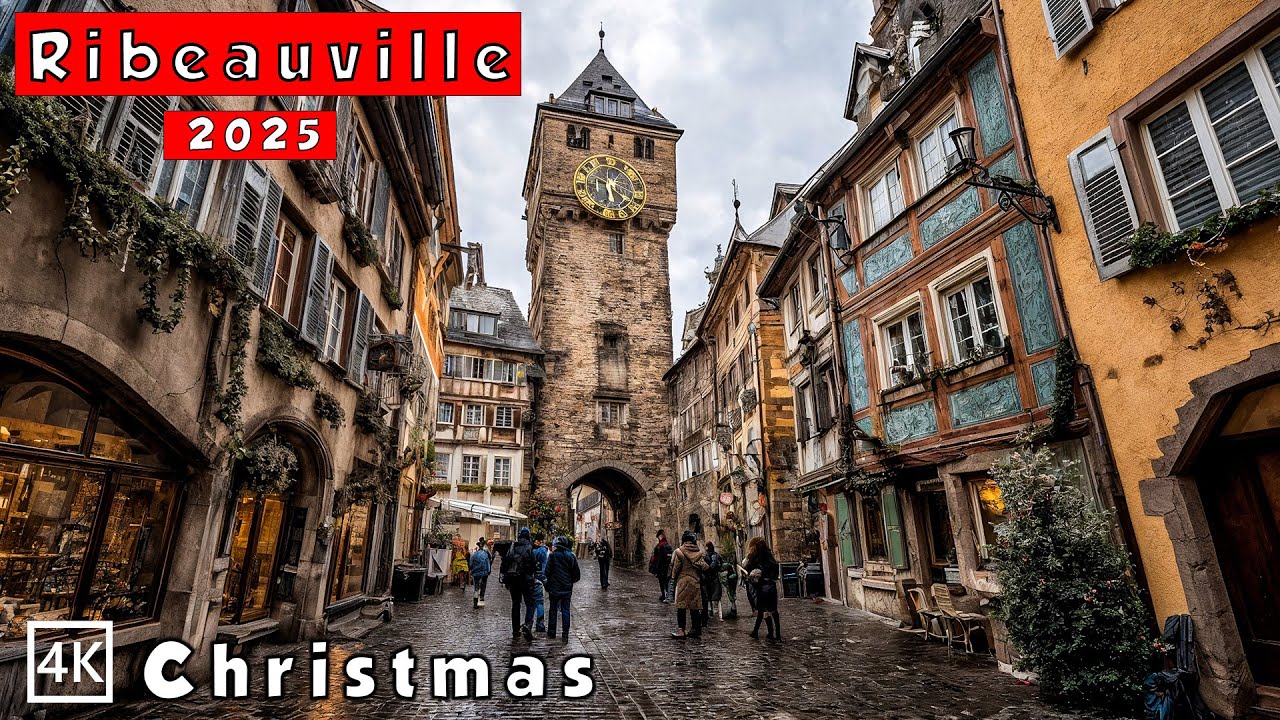 Ribeauvillé Christmas | Enchanting Medieval Walk in Alsace | 4K