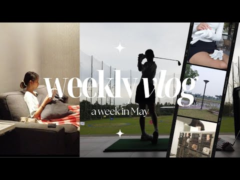 first weekly vlog in Jakarta | golf practice, new neighborhood, cloudy Jakarta and dog park