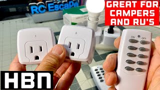 HBN Remote Control Outlet Sockets are a Great addition to homes, RV's and campers!