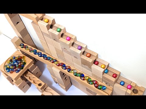 Marble run ASMR ☆ Cubolo & HABA wooden original course assortment