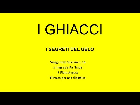 I GHIACCI e i segreti del freddo