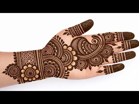 Very beautiful stylish mehndi design for front hand |Easy mehandi design | mehndi ka design | mehndi