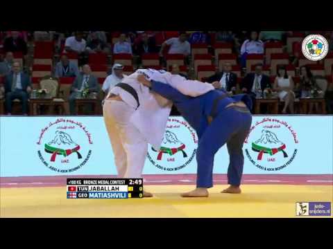Judo 2015 Grand Slam Abu Dhabi: Jaballah (TUN) - Matiashvili (GEO) [+100kg] bronze