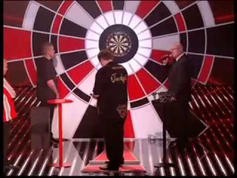 Phil Taylor and Adrian Lewis on ITV's Red or Black