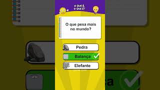 O que é o que é? Teste sua mente com essas charadas legais #quiz #charadas