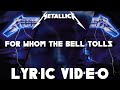 【Metal】Metallica - For Whom The Bell Tolls (HD Lyric ...