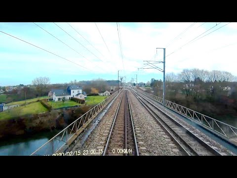 ★ 🇧🇪 Dinant - 🇫🇷 Thionville cab ride from Belgium to France [02.2020] Führerstandsmitfahrt
