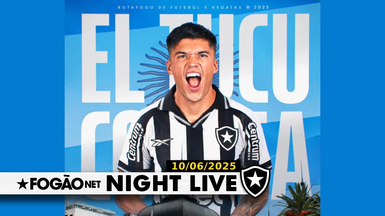 NIGHT LIVE | Botafogo anuncia Joaquín Correa e aguarda atacante nesta quarta na Califórnia