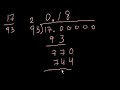 Converting fractions to decimals Video Tutorial