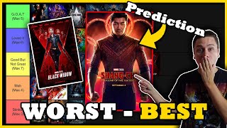 Worst to Best Marvel MCU movies Including Shang Chi Prediction (w/ a Twist)