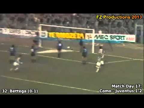 Serie A 1980-1981, day 17 Como - Juventus 1-2 (Bettega goal)
