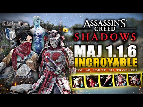 Assassin's Creed Shadows : Collab ATTAQUE DES TITANS & Nouvelle ÉNIGME ISU !! Trophées 🚨 (MAJ 1.1.6)