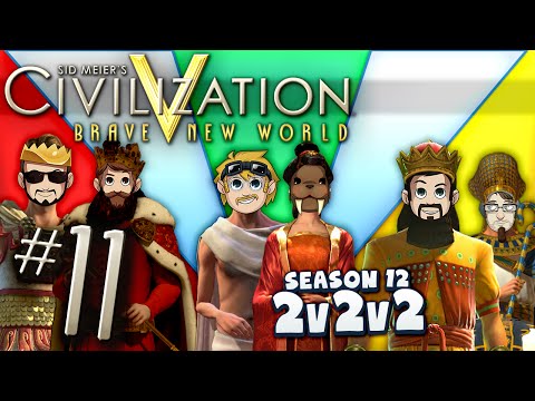 Civilization 5 2v2v2 - #11 - Sir Winston