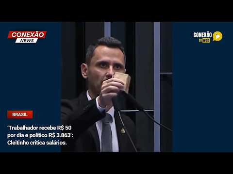Vídeo: ‘Trabalhador recebe R$ 50 por dia e político R$ 3.863’: Cleitinho critica salários.