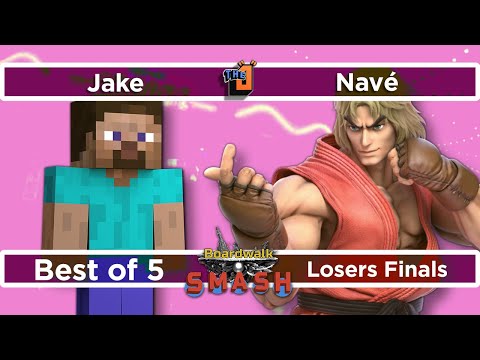 Jake (Steve) vs Nave (Ken) Losers Finals - Boardwalk Smash #34 - SSBU