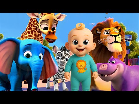 Old MacDonald's Song with Zoo Animals More Songs | Lala Loops  Nursery Rhymes & Kids Songs