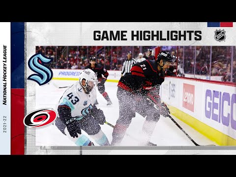 Kraken @ Hurricanes 3/6 l NHL Highlights 2022
