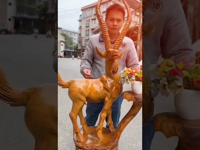 Vídeo relacionado con TOPBATHY Figura de Zhong Estilo Chino Estatua de Madera para Decoración de Escritorio Modelo Protector para Buena Suerte el Hogar Escultura de Deidad Guardiana