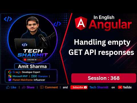 Handling Empty Get Apis Response In Angular Httpclient Api In Angular Angular Tutorial Ep 368