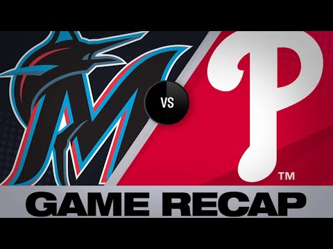 Marlins hit 3 HRs, complete series sweep | Marlins-Phillies Game Highlights 6/23/19