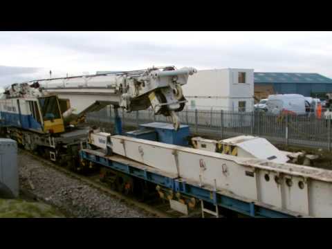 Half an Hour at (214) Mostyn 5.2.2017 - Colas 56113 DB 66139 66197 Balfour Beattie Kirow Crane