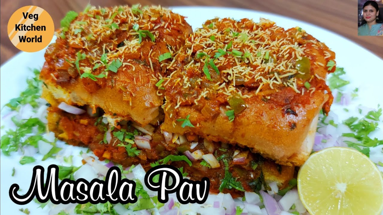 Mumbai famous Street style Masala Pav Recipe 