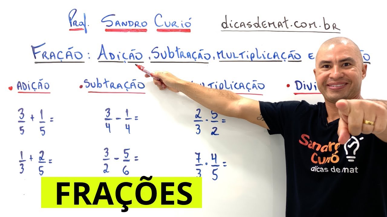FRAÇÃO: ADIÇÃO, SUBTRAÇÃO, MULTIPLICAÇÃO e DIVISÃO.