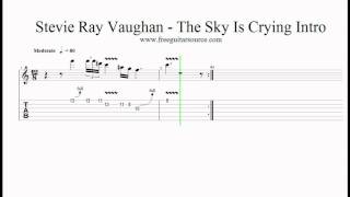 Stevie Ray Vaughan - The Sky Is Crying Intro Guitar Lesson