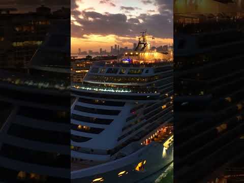 Thumbnail for The immensity of the MSC Seascape cruise ship, captured by a drone Who's joining the adventure?