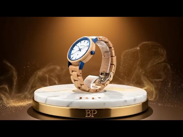 ساعة خشبية نسائية